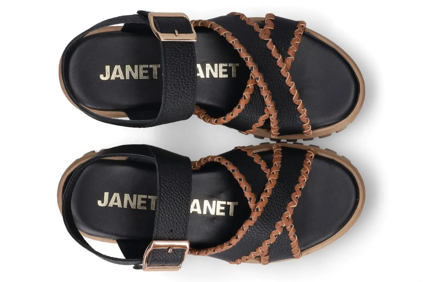 Platte sandalen JANET & JANET
