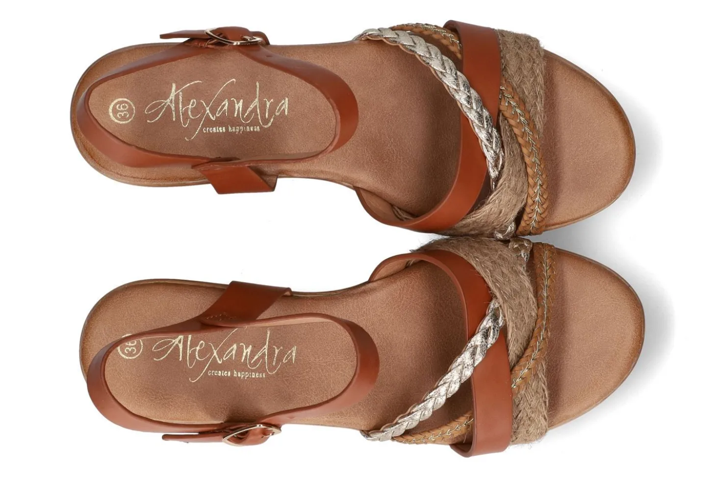 Sandalen met sleehak ALEXANDRA