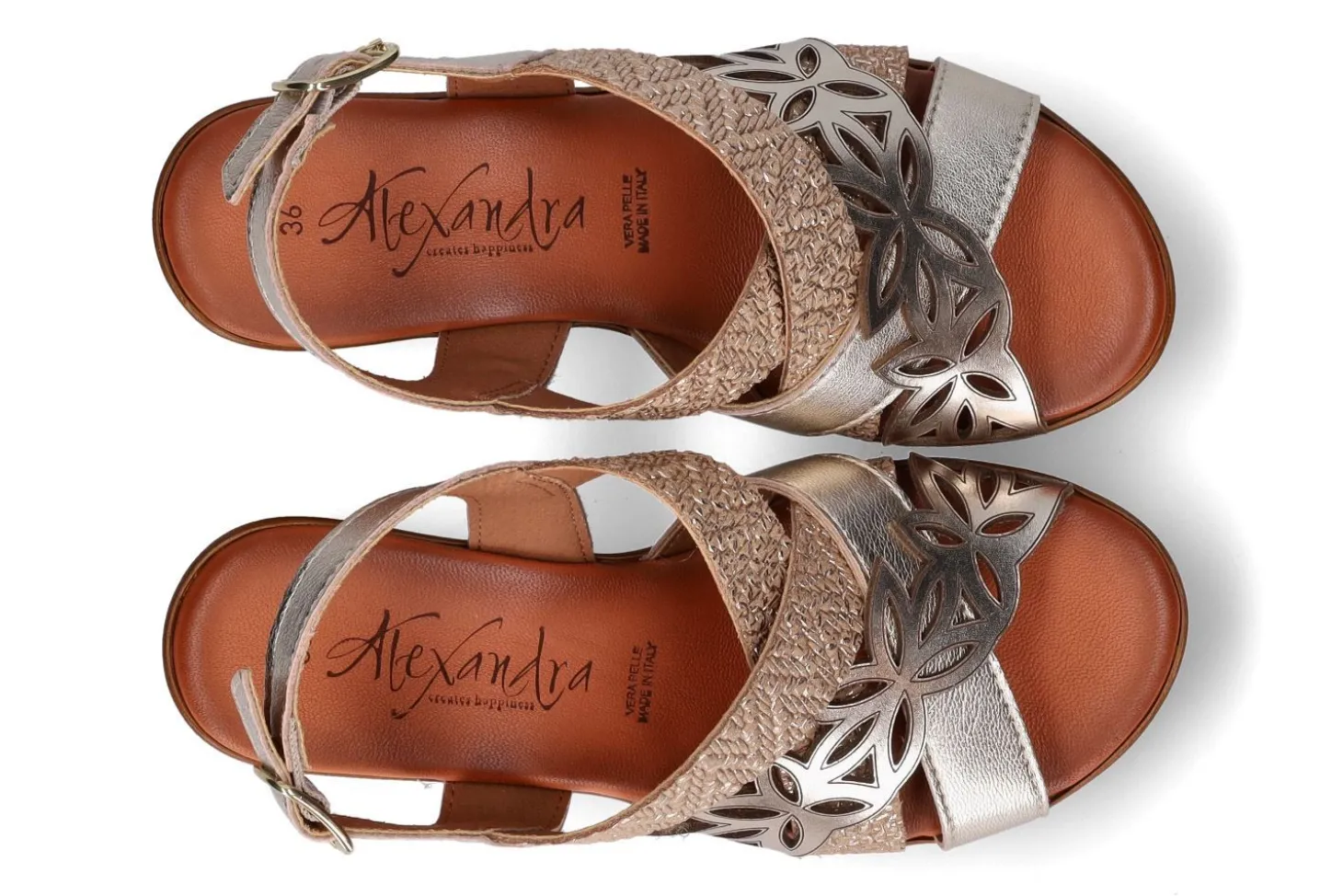 Sandalen met sleehak ALEXANDRA