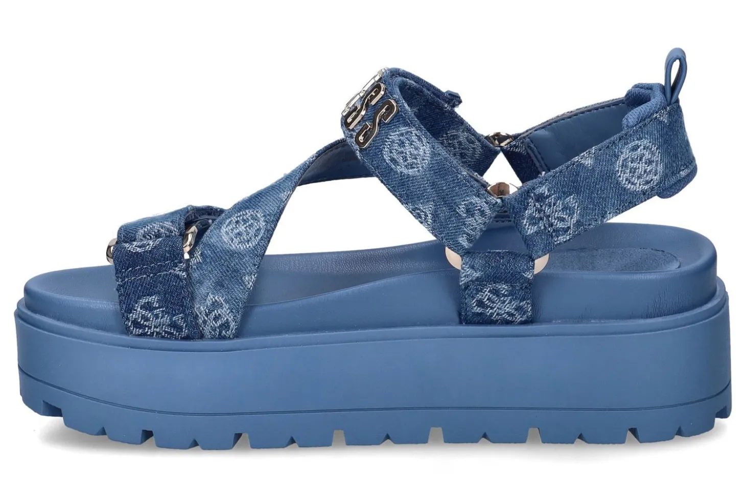 Sandalen met sleehak GUESS