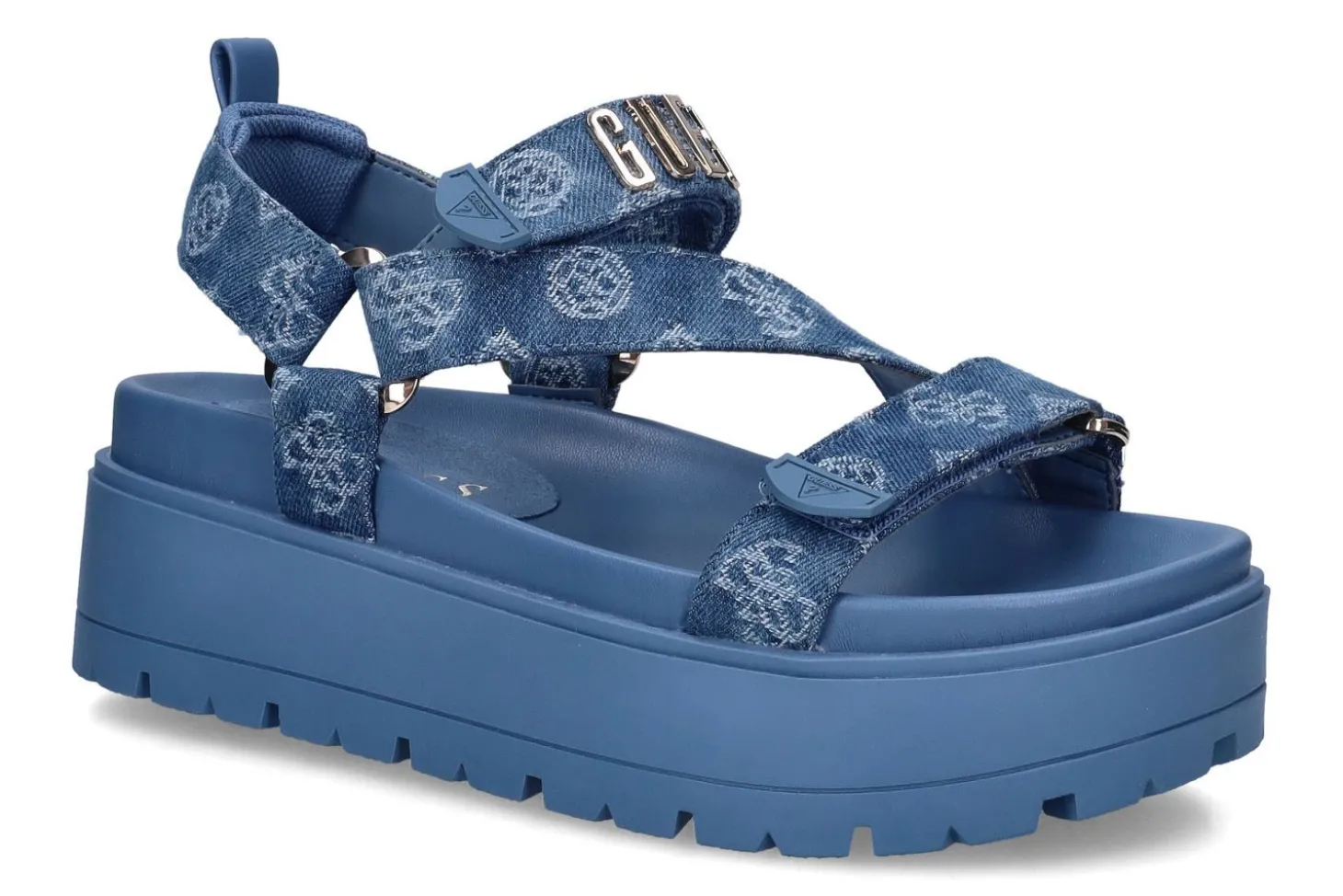 Sandalen met sleehak GUESS