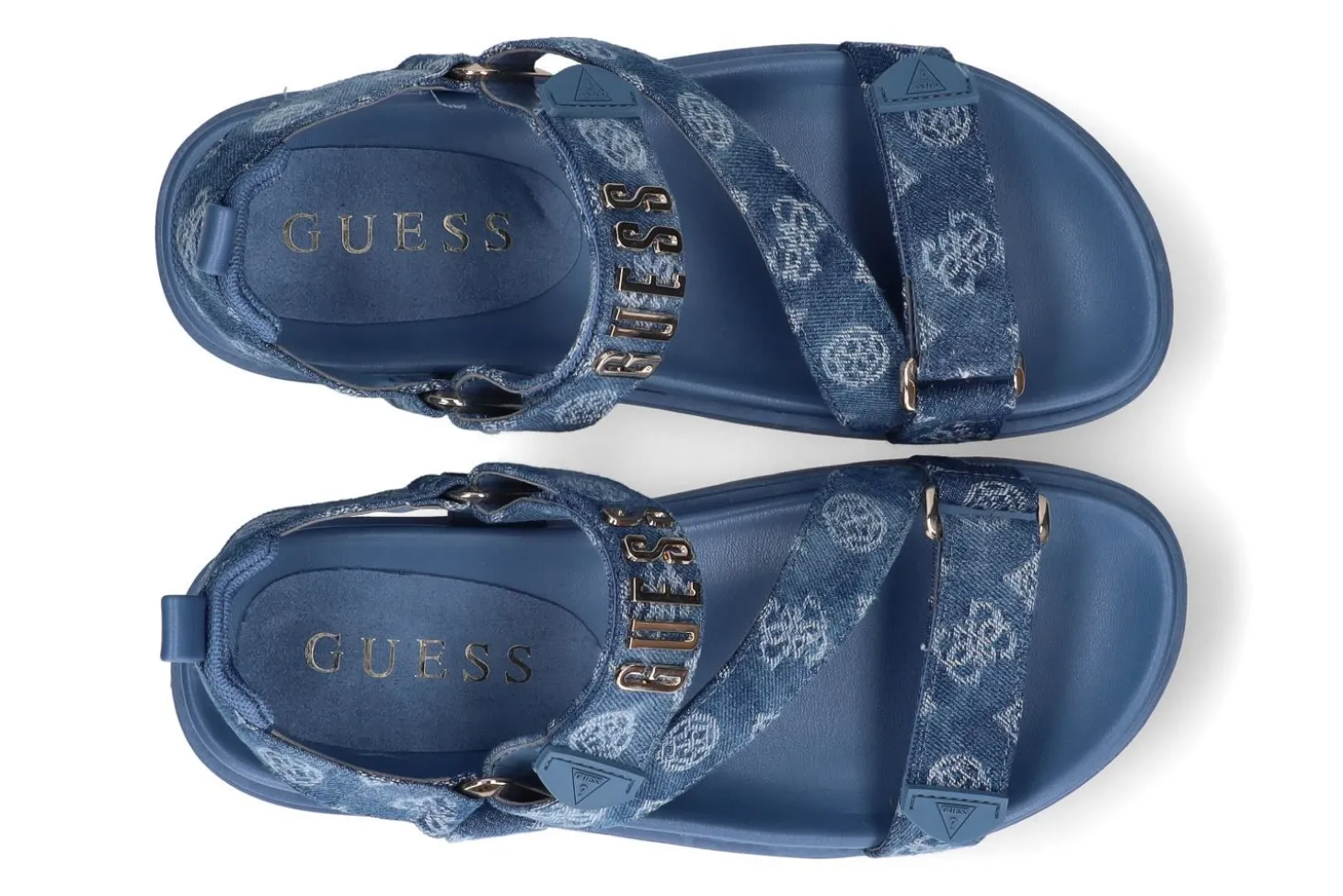 Sandalen met sleehak GUESS