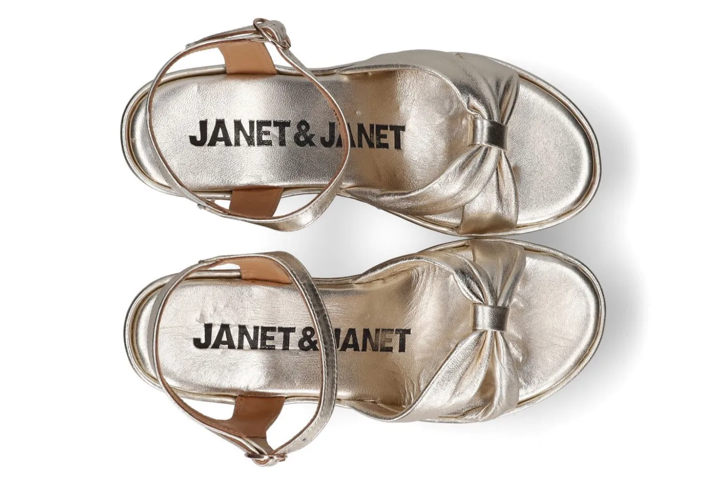 Sandalen met sleehak JANET & JANET