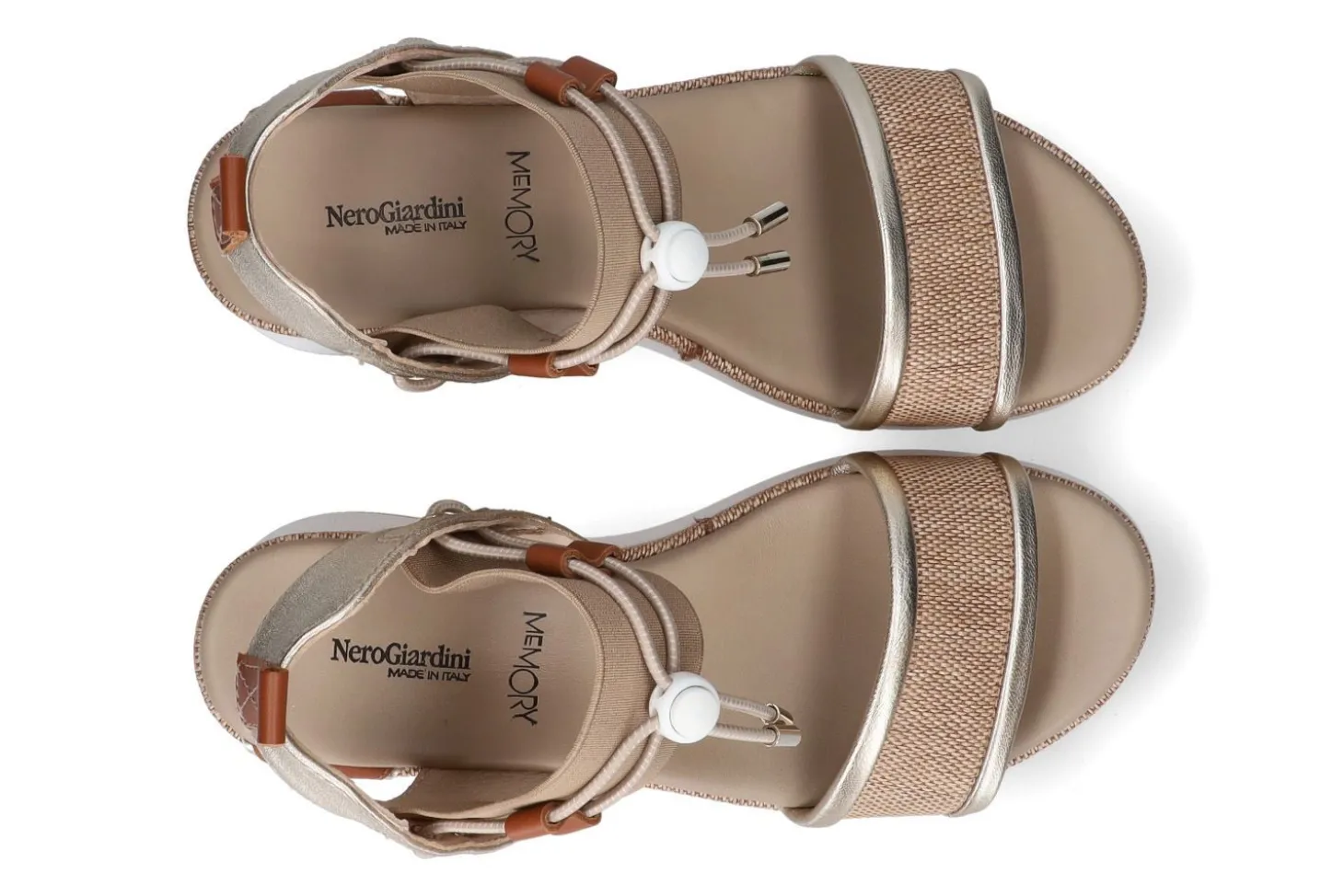 Sandalen met sleehak NEROGIARDINI