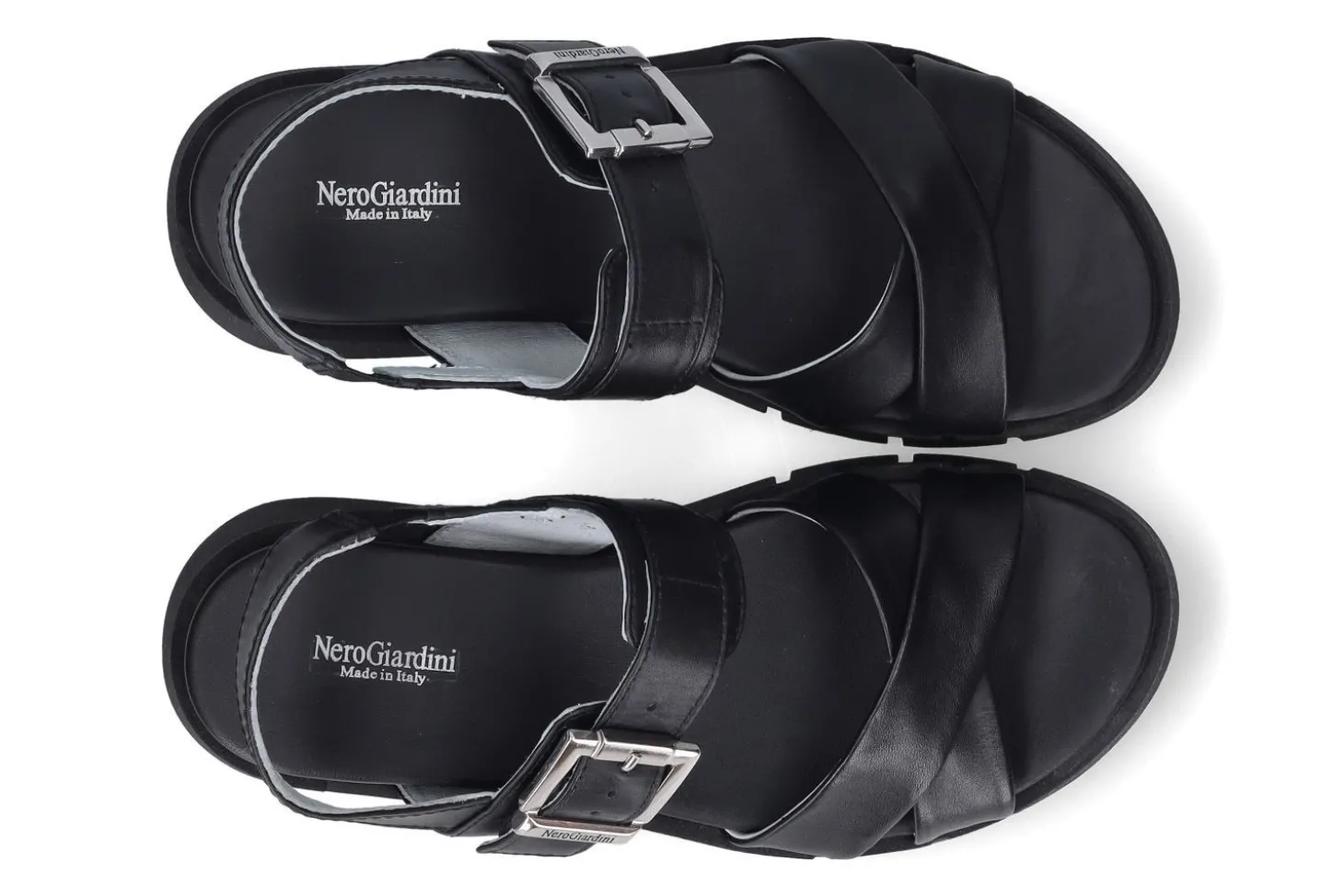 Sandalen met sleehak NEROGIARDINI