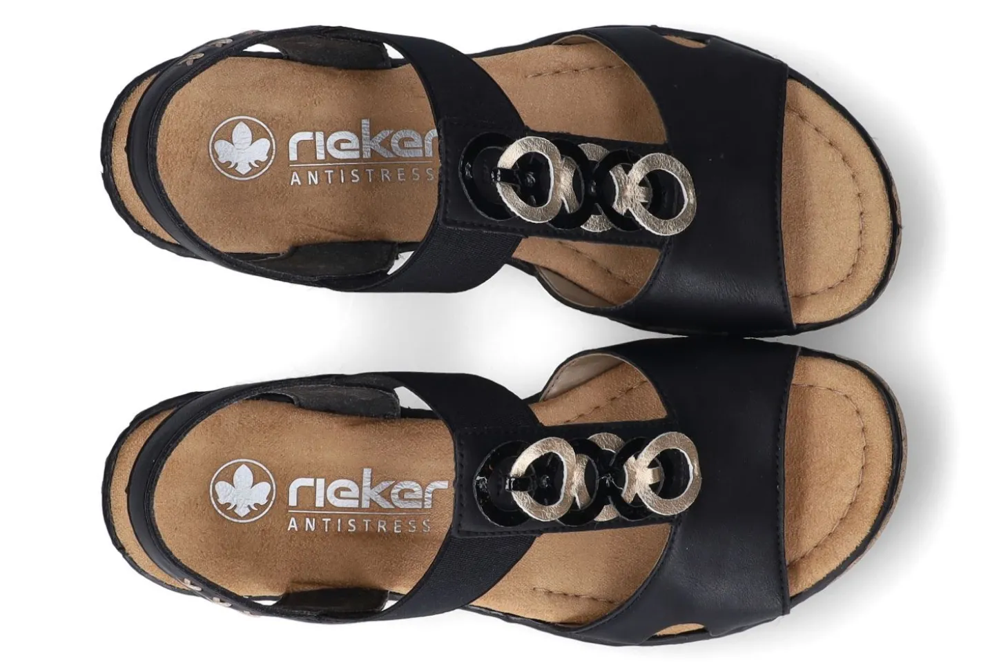 Sandalen met sleehak RIEKER