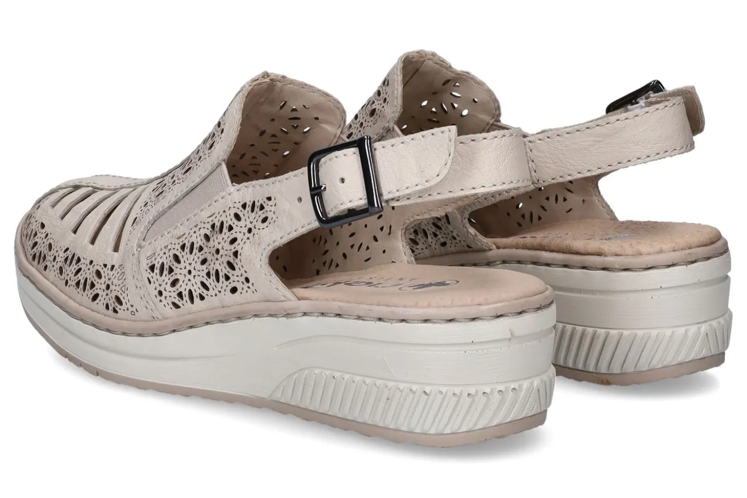 Sandalen met sleehak RIEKER
