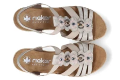 Sandalen met sleehak RIEKER