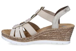 Sandalen met sleehak RIEKER