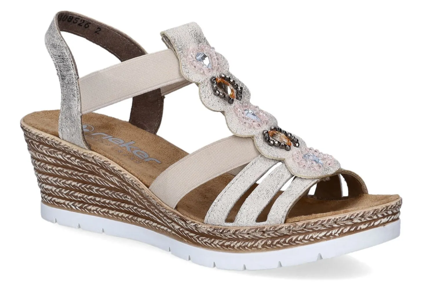 Sandalen met sleehak RIEKER