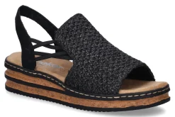 Sandalen met sleehak RIEKER