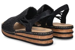 Sandalen met sleehak RIEKER