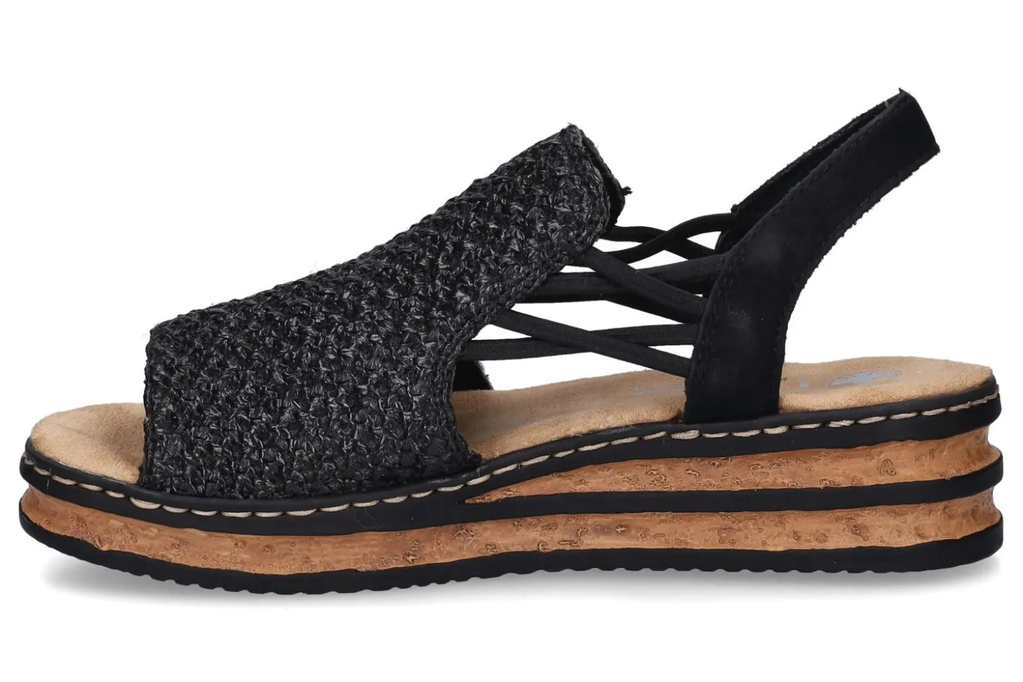 Sandalen met sleehak RIEKER
