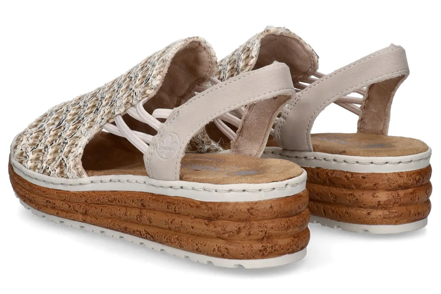 Sandalen met sleehak RIEKER