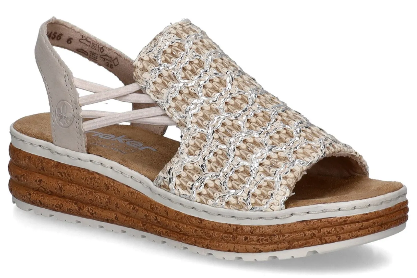 Sandalen met sleehak RIEKER