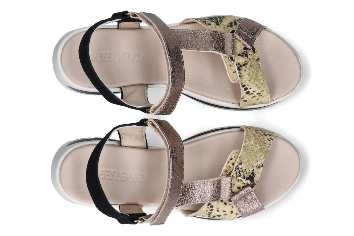 Sandalen met sleehak SWEET LEMON