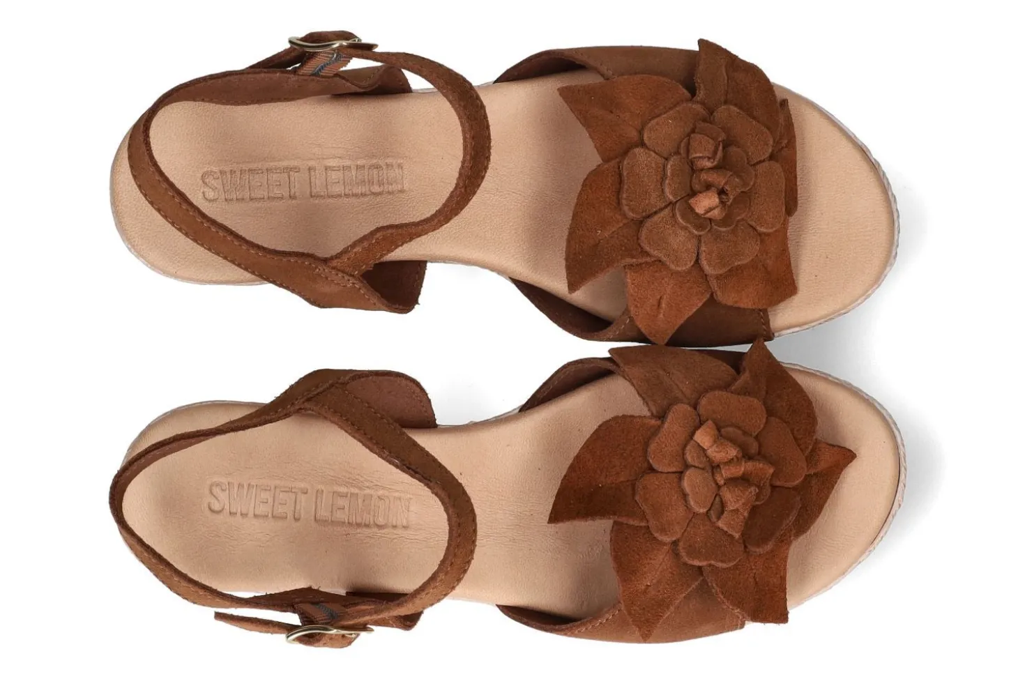 Sandalen met sleehak SWEET LEMON
