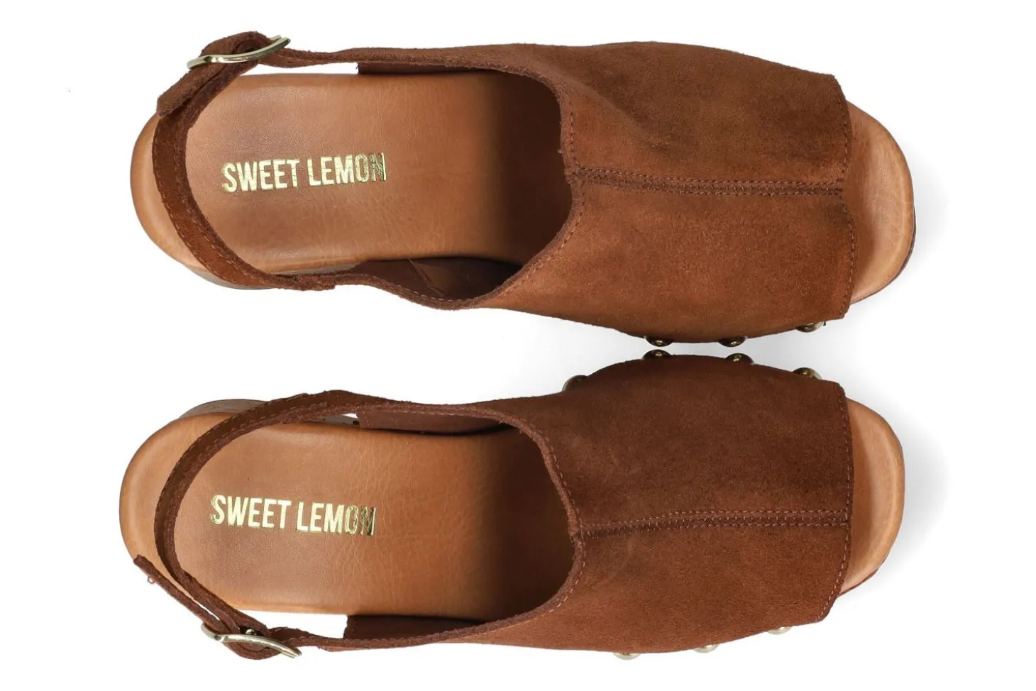Sandalen met sleehak SWEET LEMON