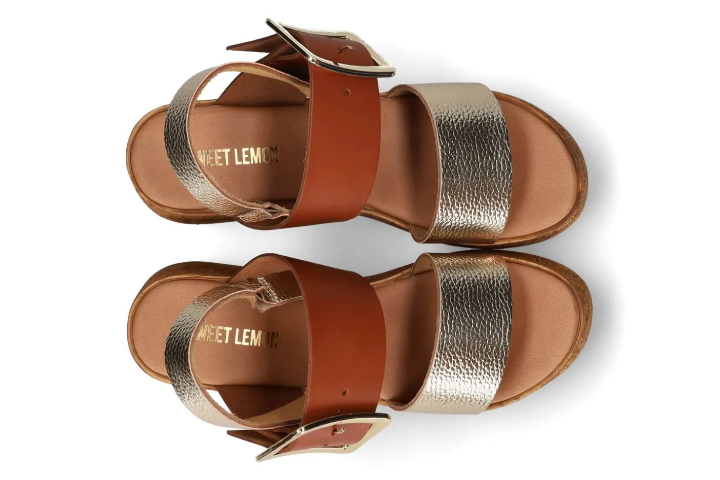 Sandalen met sleehak SWEET LEMON