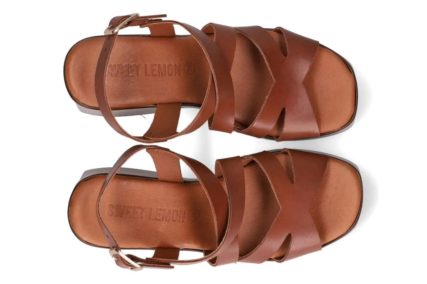 Sandalen met sleehak SWEET LEMON