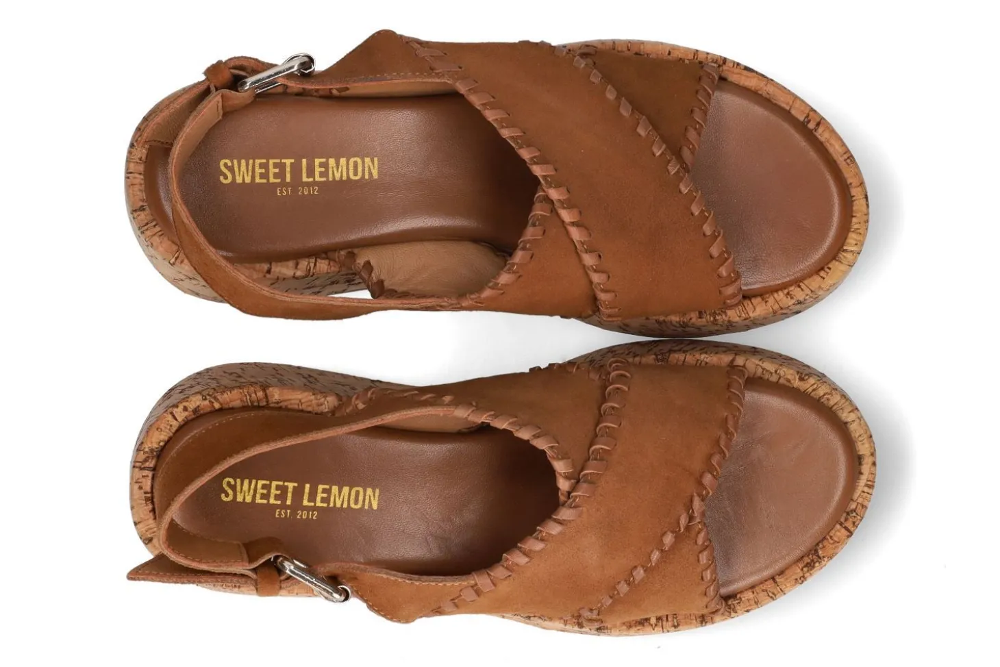 Sandalen met sleehak SWEET LEMON