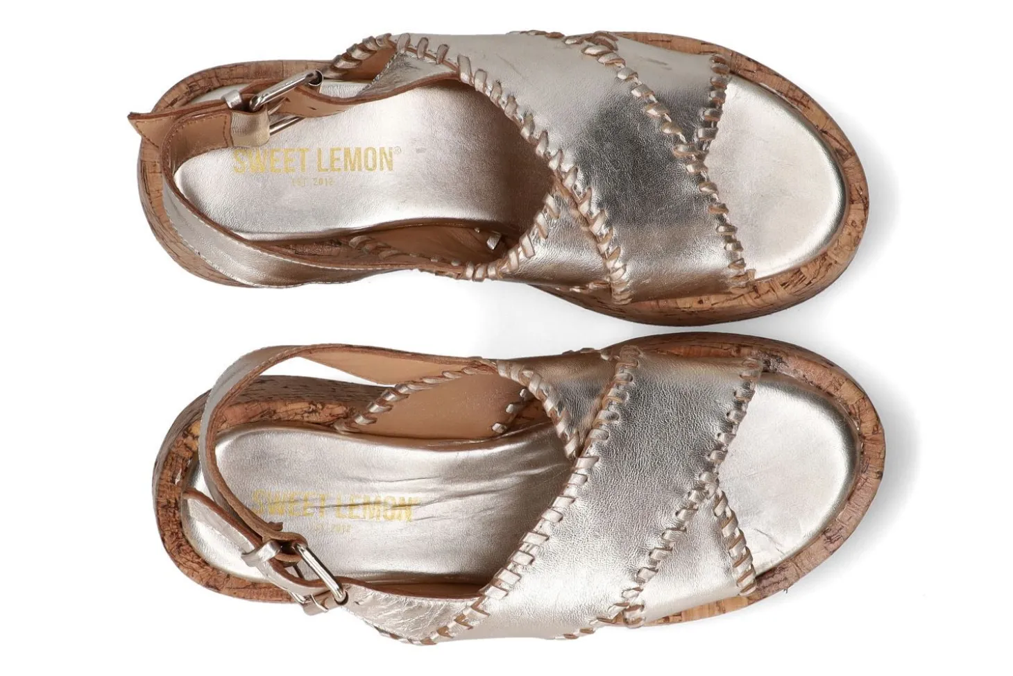 Sandalen met sleehak SWEET LEMON